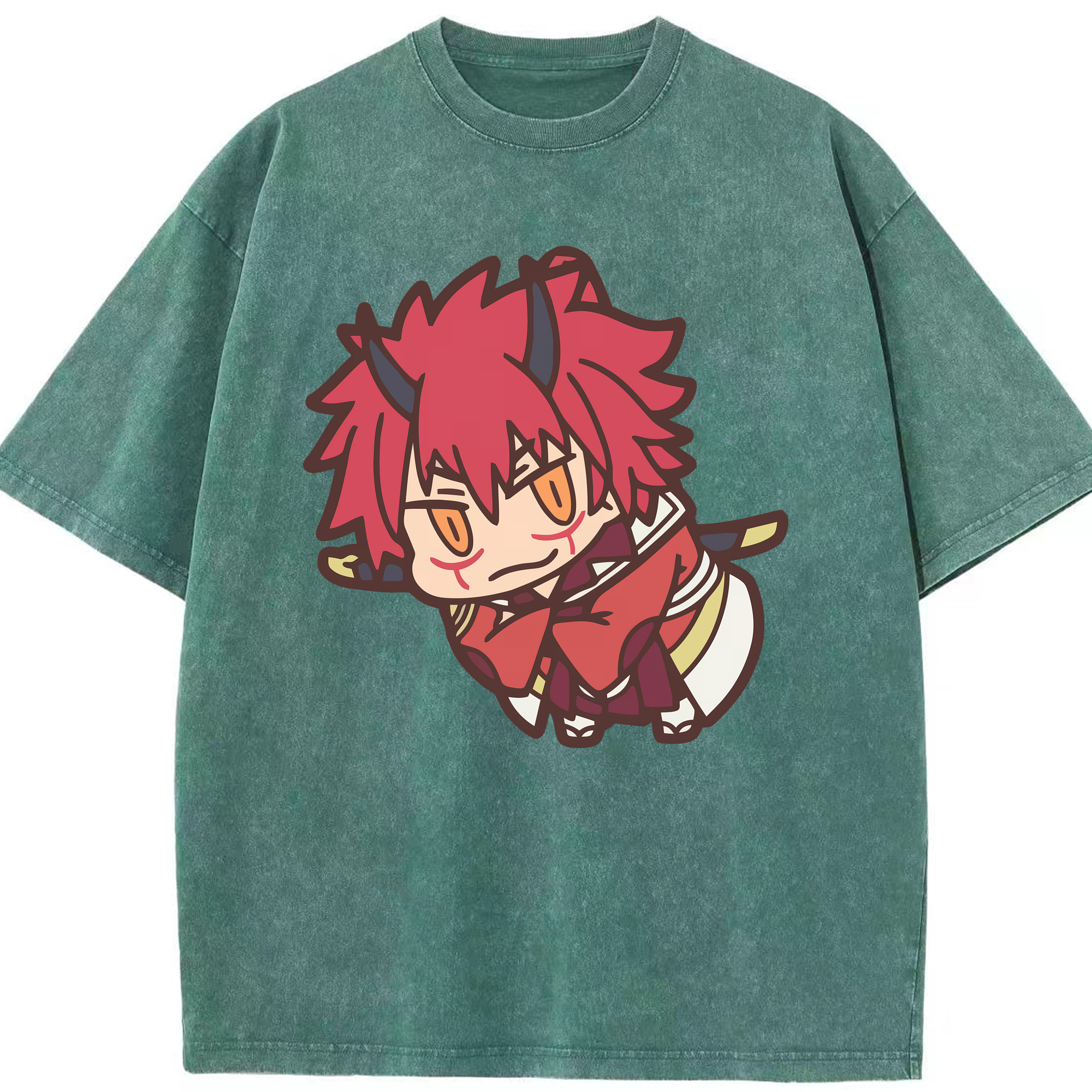 （画像用） 転スラ Regarding Reincarnated to Slime 綿100% ヴィンテージ風 半袖Tシャツ（フロントプリント）